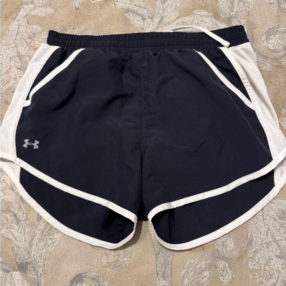 Under Armour Black and White Athletic Shorts